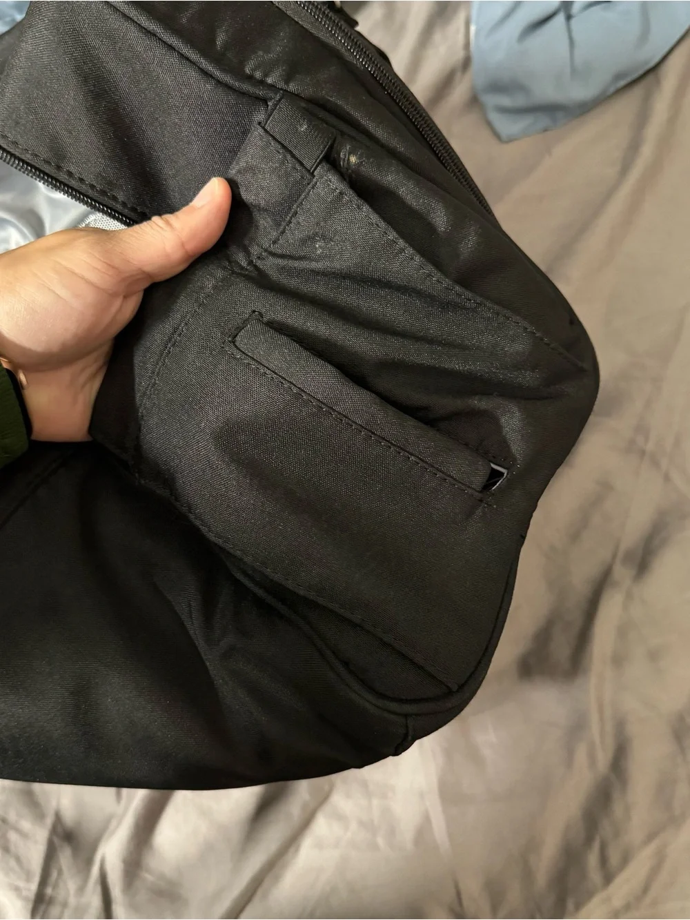 Black diaper bag